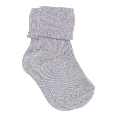 Mp Denmark Cotton Rib Baby Socks Lavender Sky 1022