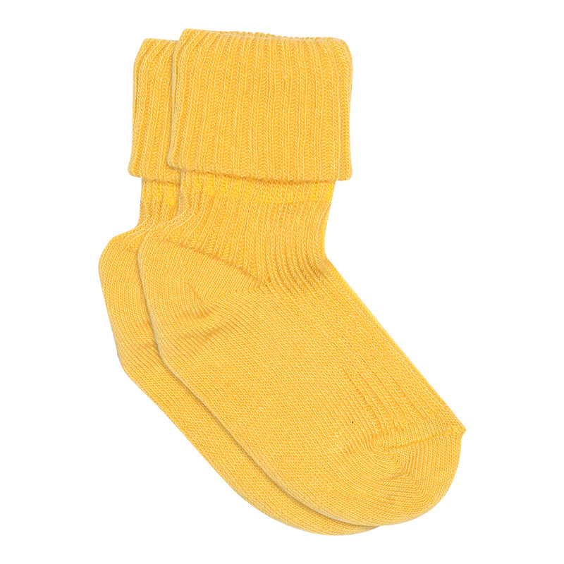 Mp Denmark Cotton Rib Socks Misted Yellow 1220