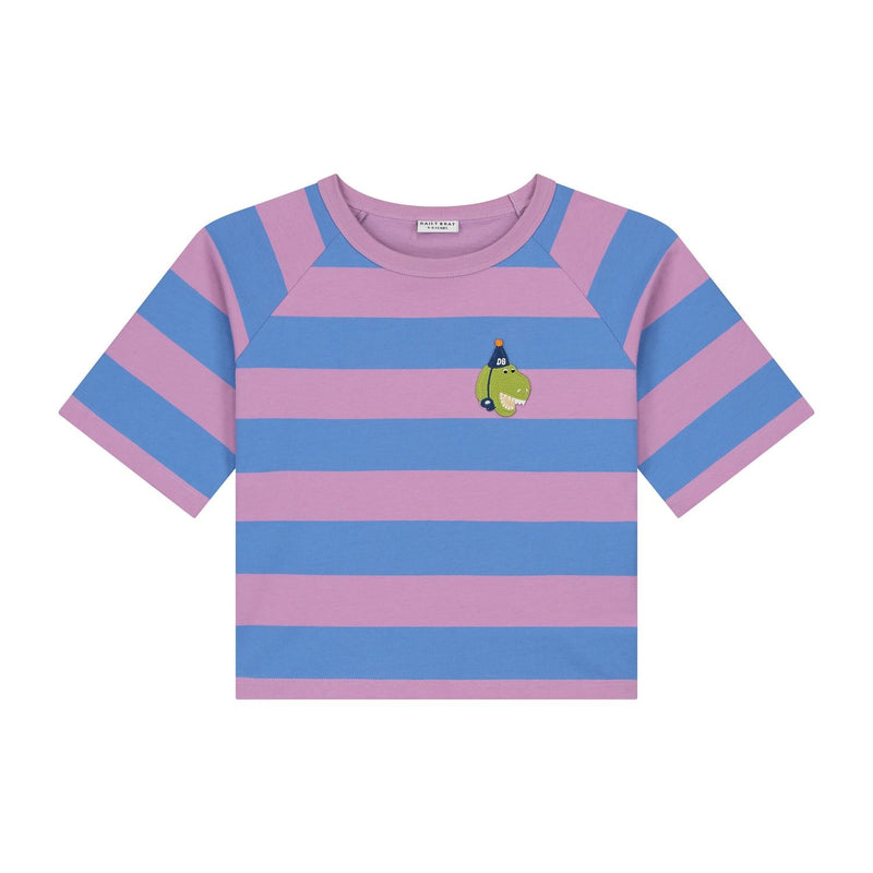 Daily Brat Striped T-shirt Daffy Dino