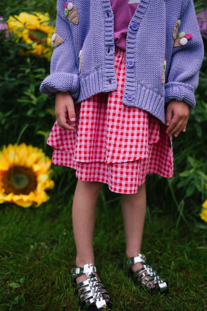 Daily Brat Ice Cream Knitted Vest Lilac