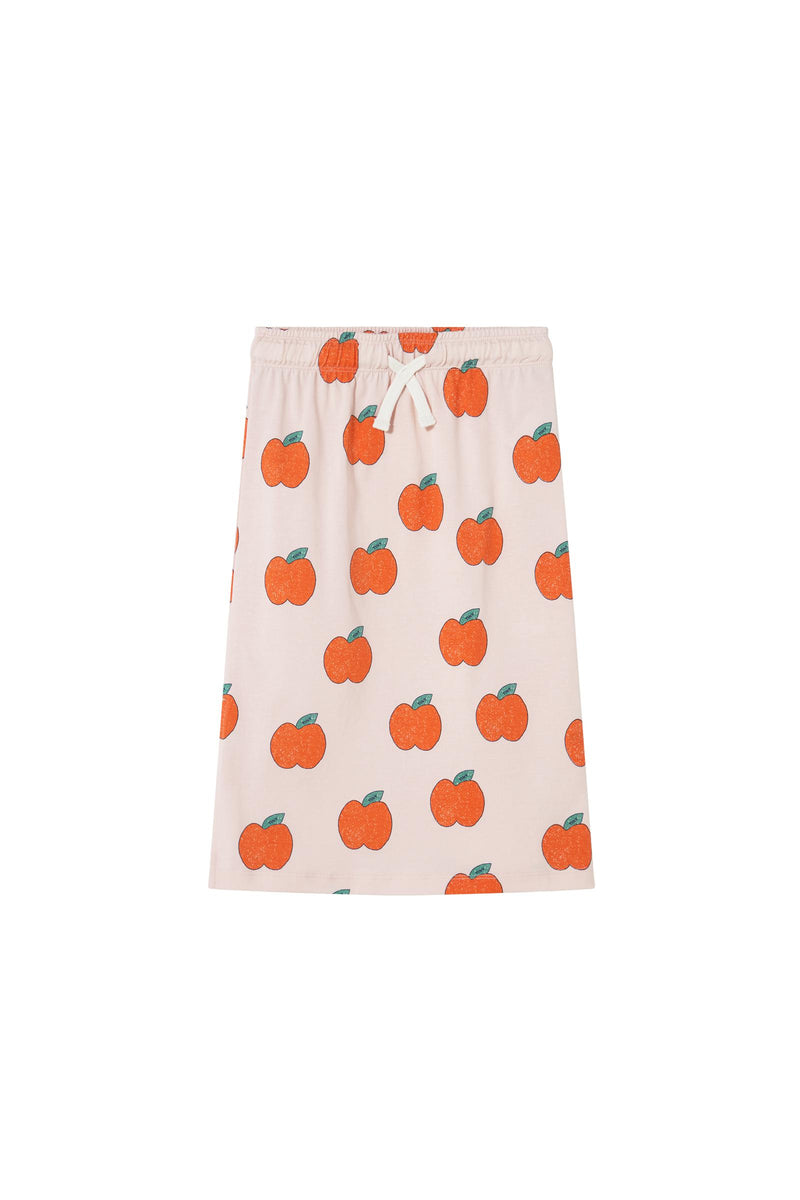 Tiny Cottons Apples Long Skirt Pastel Pink