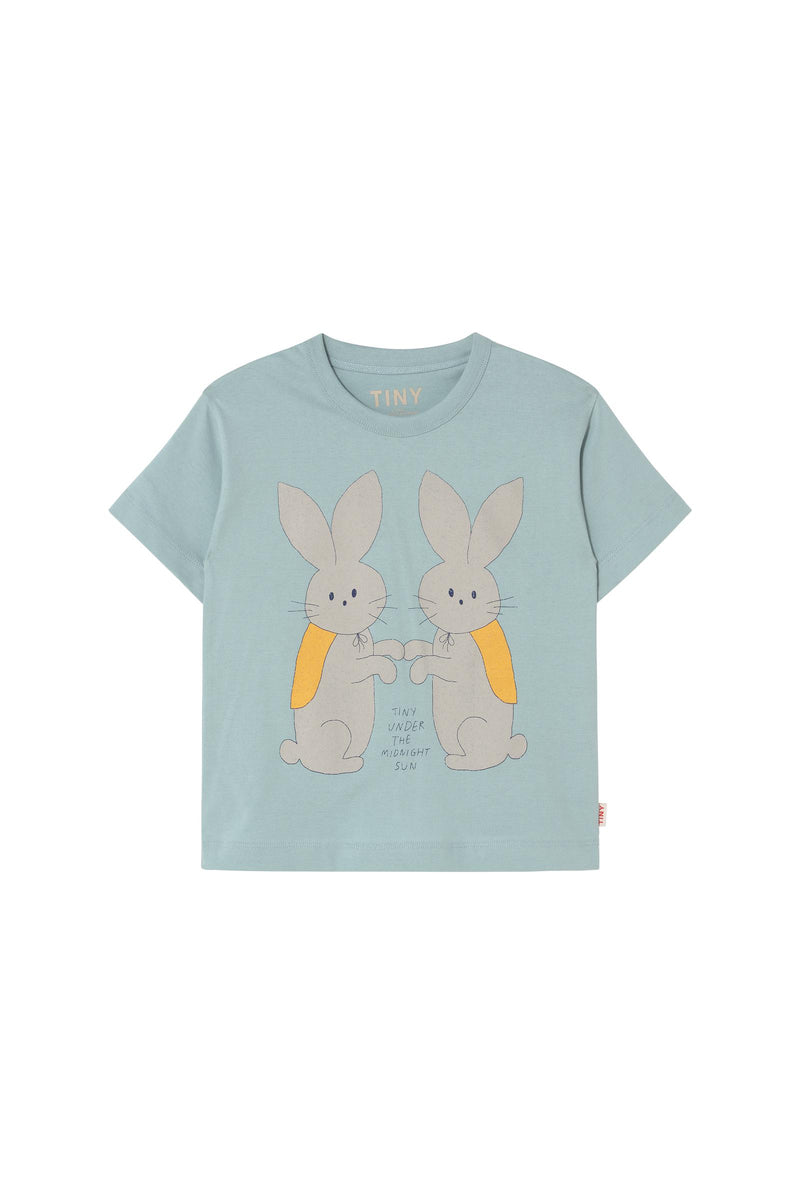 Tiny Cottons Bunnies Graphic Tee Warm Grey