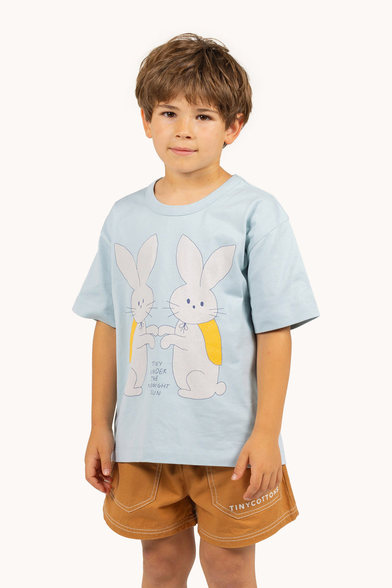 Tiny Cottons Bunnies Graphic Tee Warm Grey