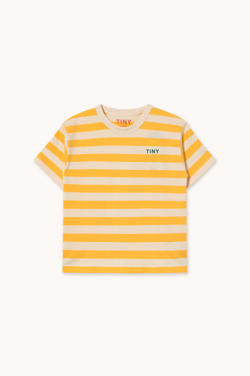 Tiny Cottons Stripes Tee Yellow/Light Cream