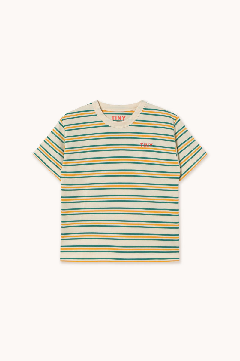 Tiny Cottons Stripes Multicolor Tee Light Cream