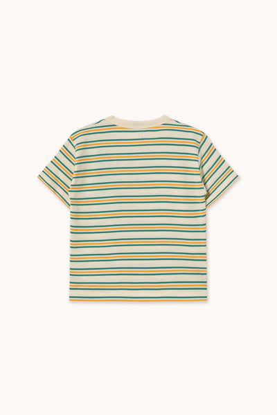 Tiny Cottons Stripes Multicolor Tee Light Cream