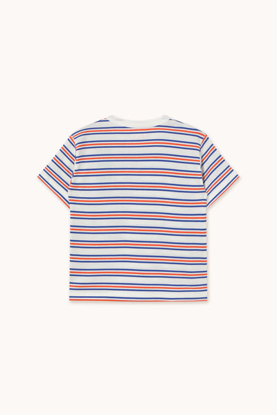 Tiny Cottons Stripes Multicolor Tee Off-white