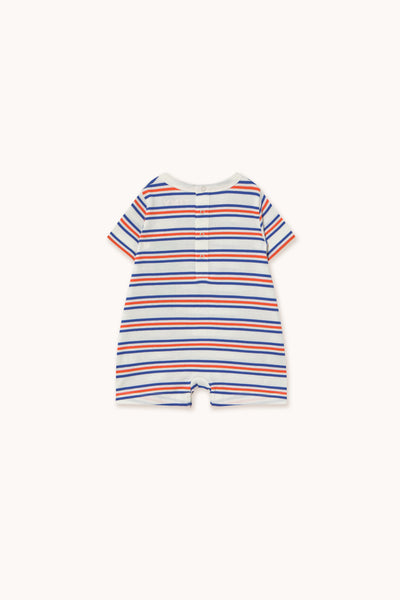 Tiny Cottons Stripes Multicolor One-Piece Off-white