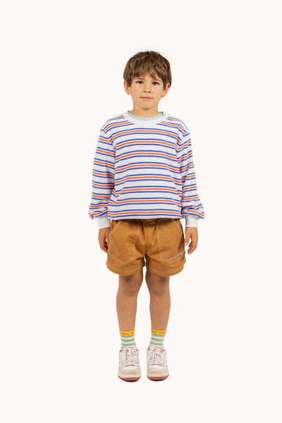 Tiny Cottons Stripes Multicolor Sweatshirt Off-white