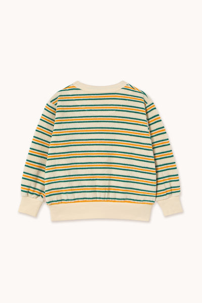 Tiny Cottons Stripes Multicolor Sweatshirt Light Cream