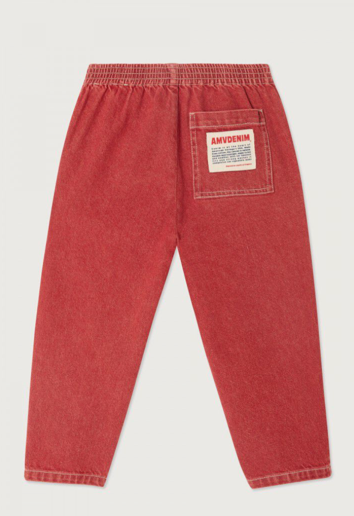 American Vintage Kids Joggers Uzatown Red