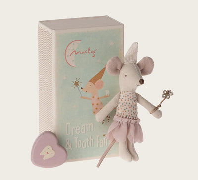 Maileg Tooth Fairy Mouse Little Sister In Matchbox