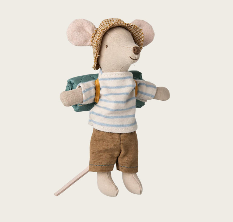 Maileg Hiker Mouse Big Brother Stripes