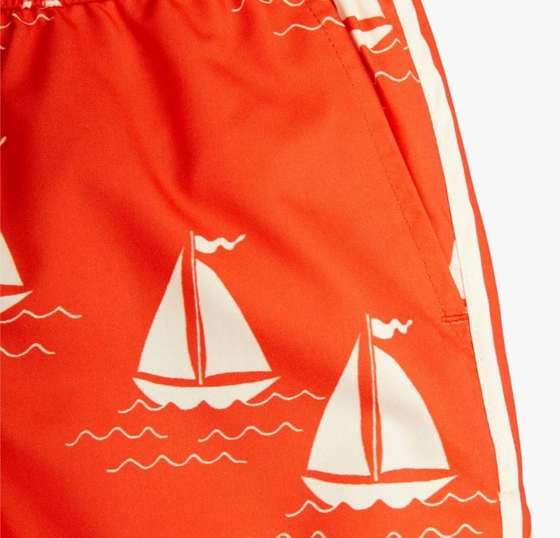 Mini Rodini Baby Sailing Boats aop Swim Shorts