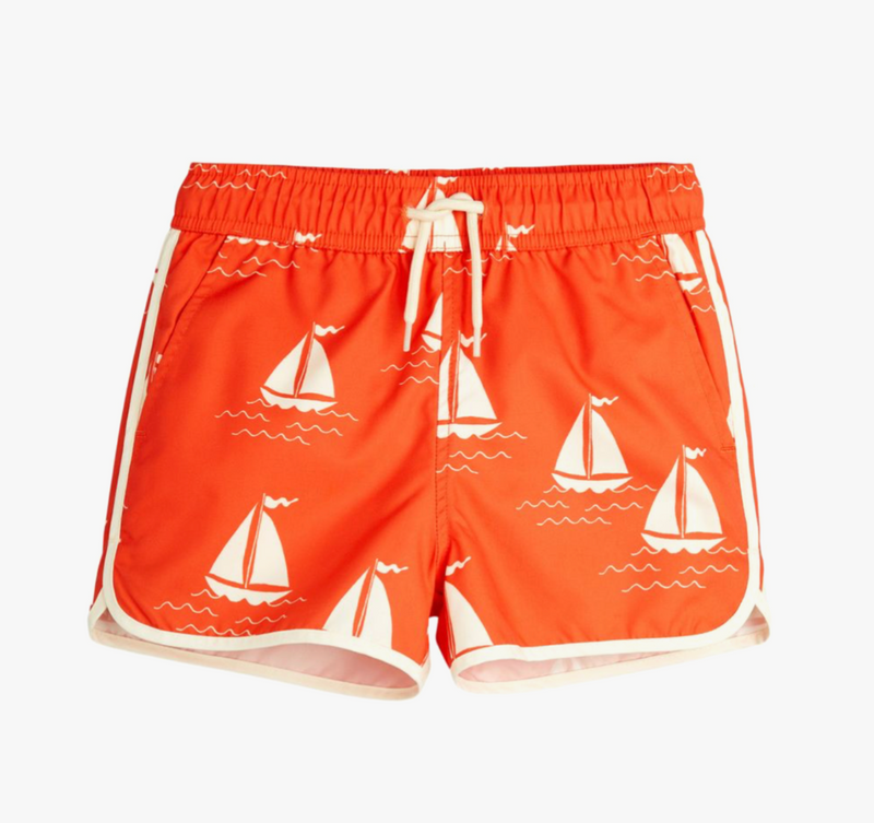 Mini Rodini Sailing Boats aop Swim Shorts