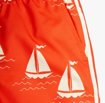 Mini Rodini Sailing Boats aop Swim Shorts