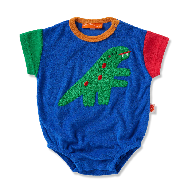 Halcyon Nights baby Dino Days Terry Bodysuit