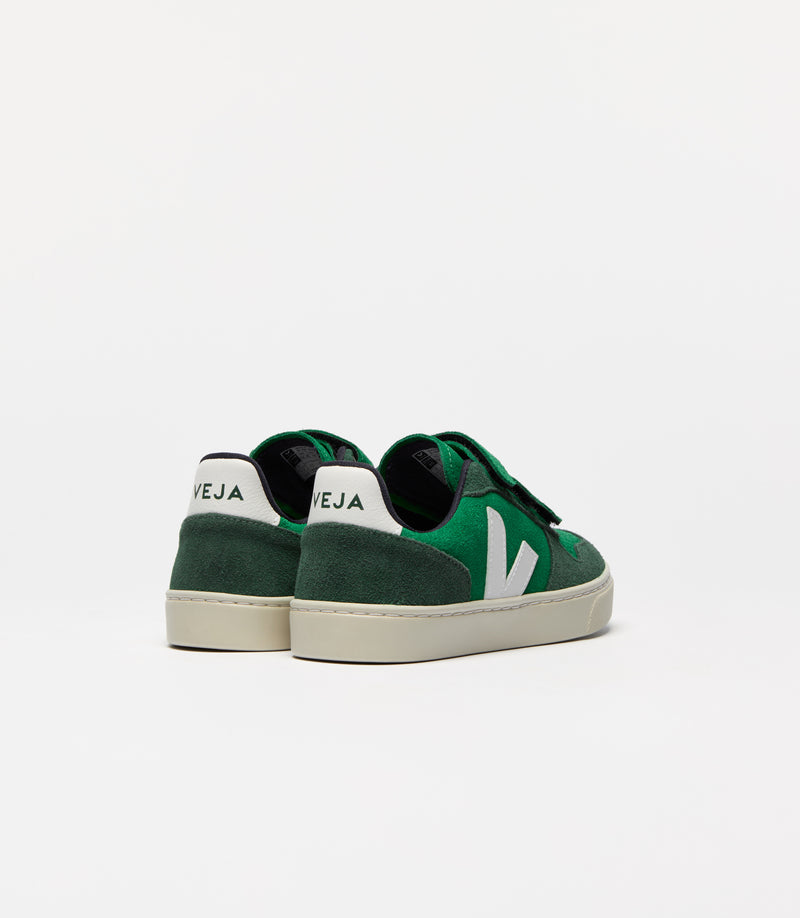 Veja V-10 Suede Emeraude White