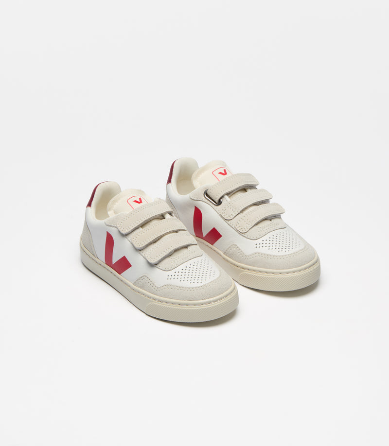 Veja Small V-90 O.T. Leather Extra White Pekin