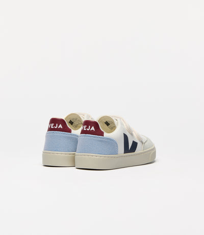 Veja V-12 Chromefree Leather Extra White Multico Steel