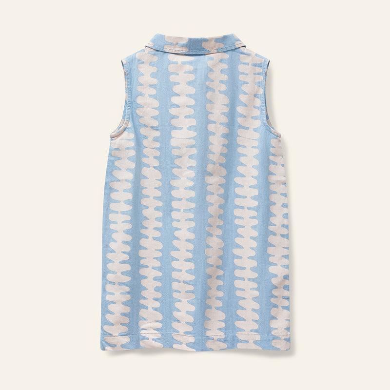 Wynken Amore Denim Dress Soft Pink Stripe