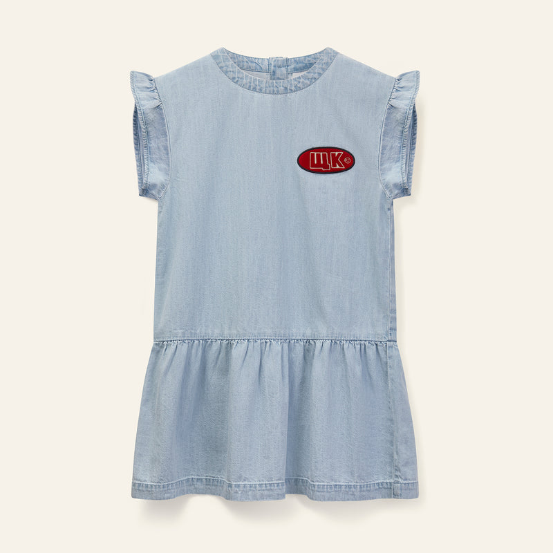 Wynken Glider Dress Pale Bleach Denim