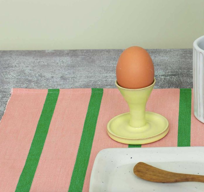 Afro Art Egg Holder Yellow