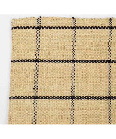 Afro Art Raffia Placemat Natural/Black