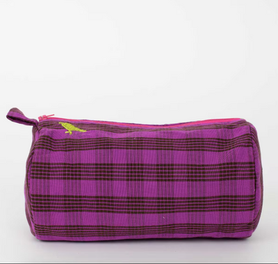 Afro Art Ruta Toilet Bag Purple Brown