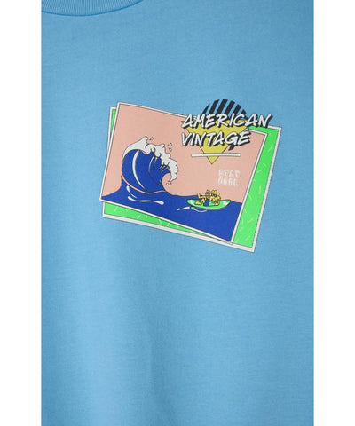 American Vintage Kids Fizvalley s/s Bleu Azur Vintage