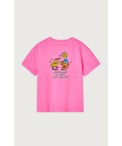 American Vintage Kids Fizvalley s/s Rose Fluo