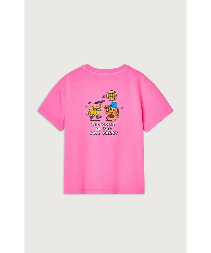 American Vintage Kids Fizvalley s/s Rose Fluo