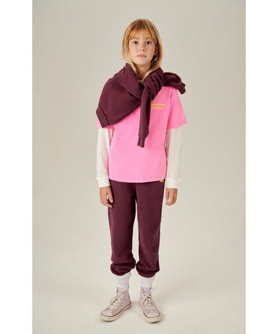 American Vintage Kids Fizvalley s/s Rose Fluo