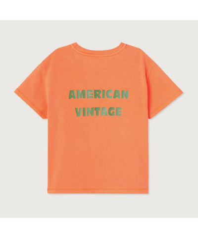 American Vintage Kids Fizvalley T-shirt s/s Feu Fluo