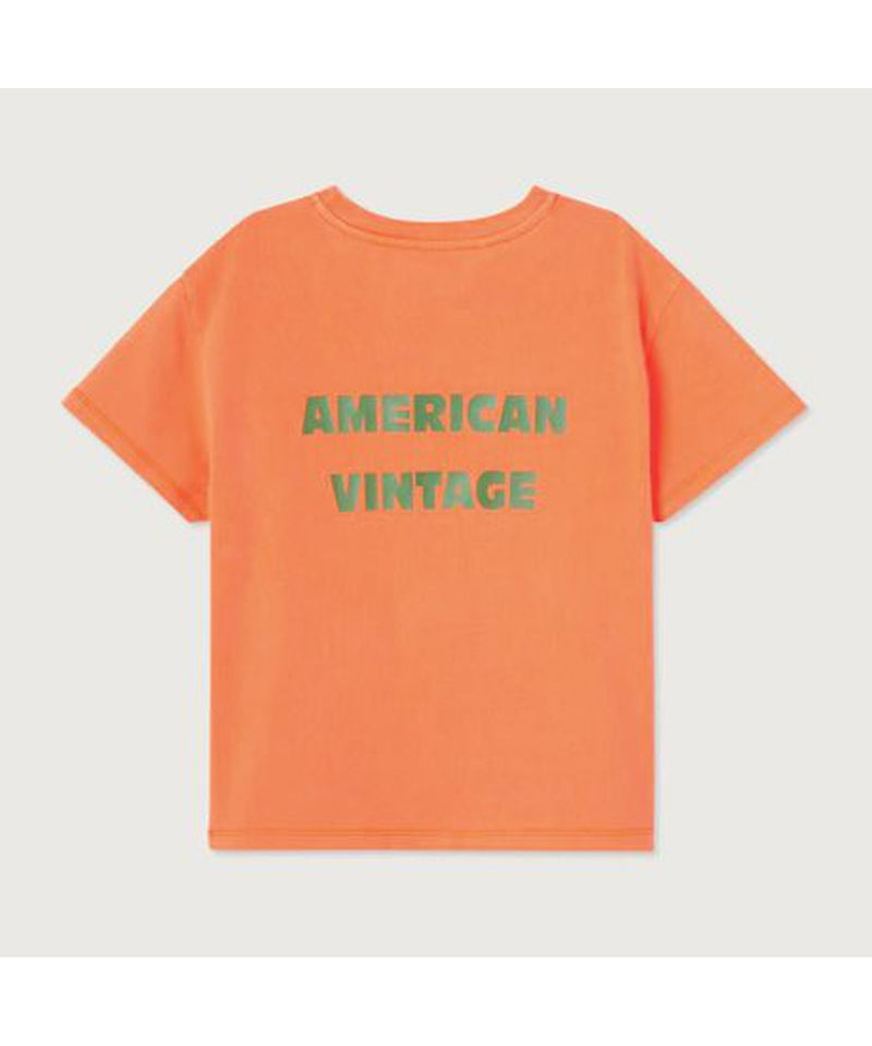 American Vintage Kids Fizvalley T-shirt s/s Feu Fluo