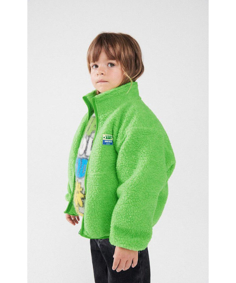 American Vintage Kids Hoktown Vest Vert Fluo Chine