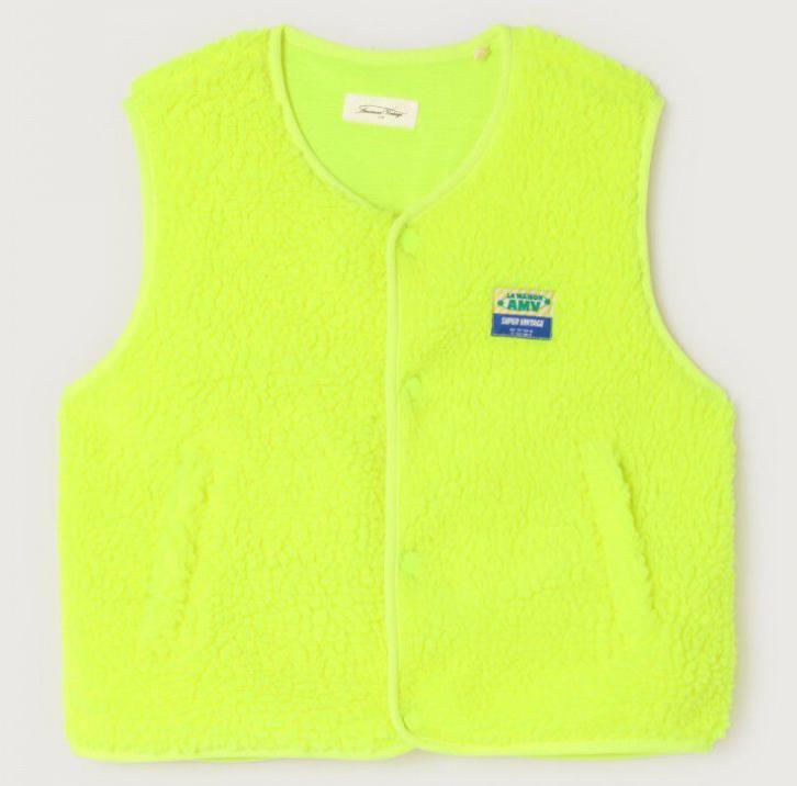 American Vintage Kids Jacket Hoktown Neon Yellow