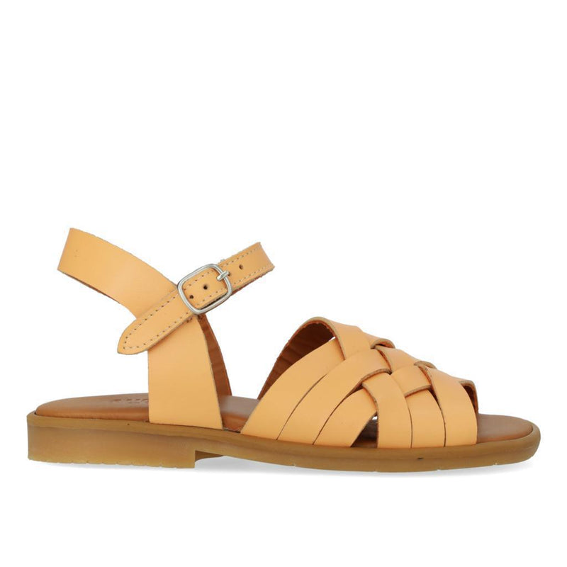 Angulus Braid Sandal Buckle Apricot