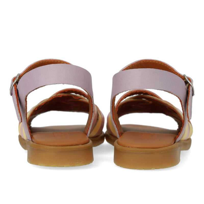 Angulus Braid Sandal Buckle Lilac/Rosebud