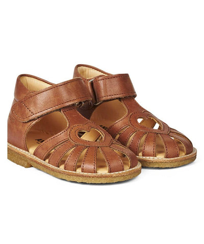 Angulus Starter Sandal Velcro Closure Cognac