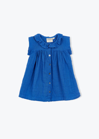 Arsène et les pipelettes Baby Dress Felicia Cobalt