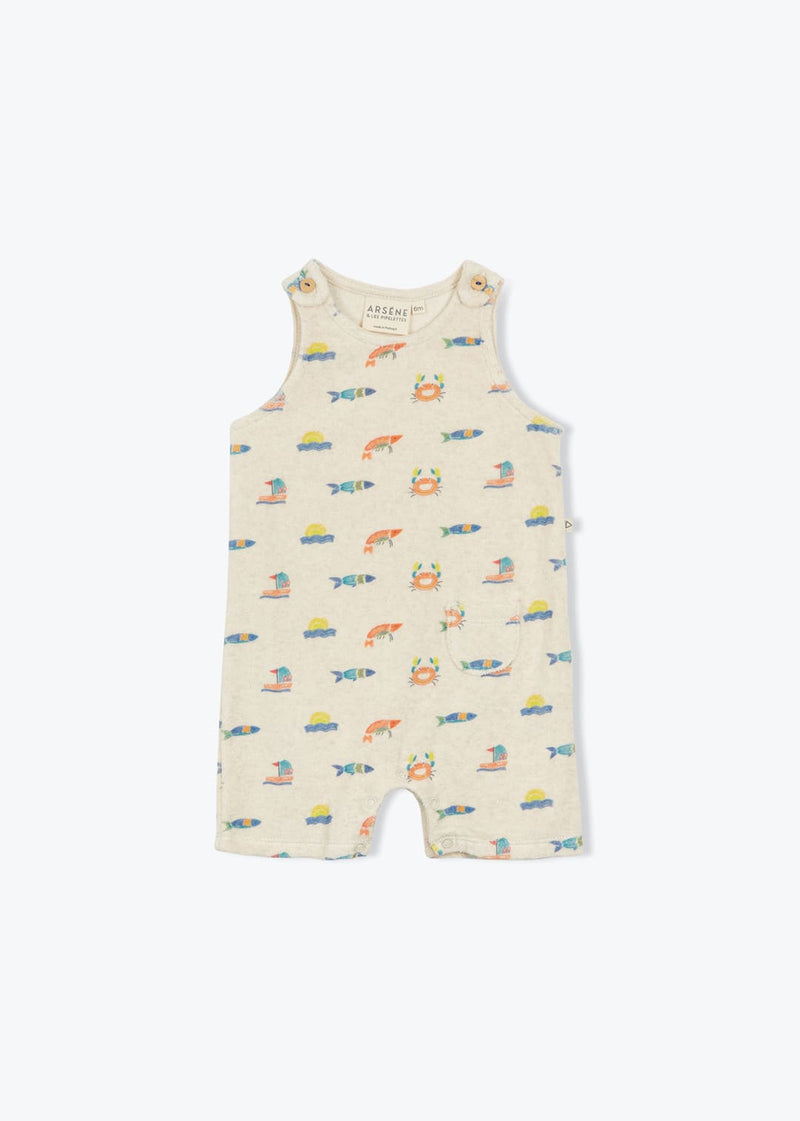 Arsène et les pipelettes Baby Jumpsuit Fedolin Fish