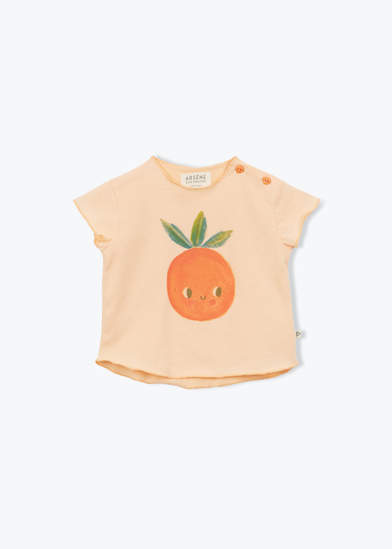 Arsène et les pipelettes Baby T-shirt Fodora Peach