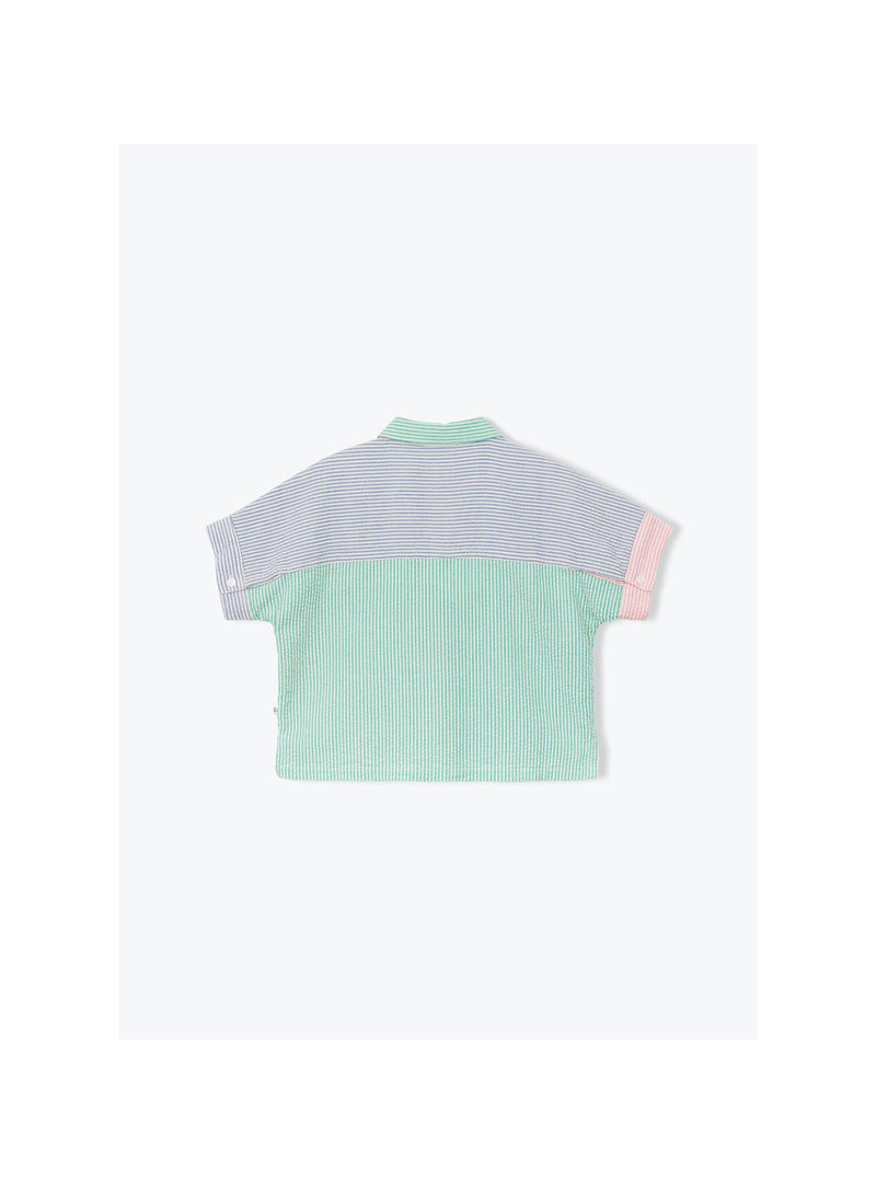 Arsène et les pipelettes Blouse Frigga Blue Pink Green