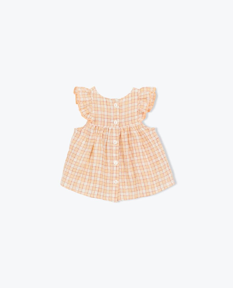 Arsène et les pipelettes Dress Baby Ferielle Peach