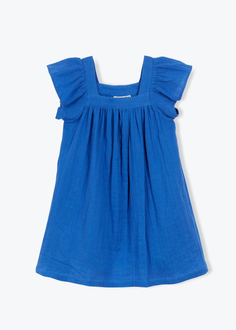 Arsène et les pipelettes Dress Fanelle Cobalt