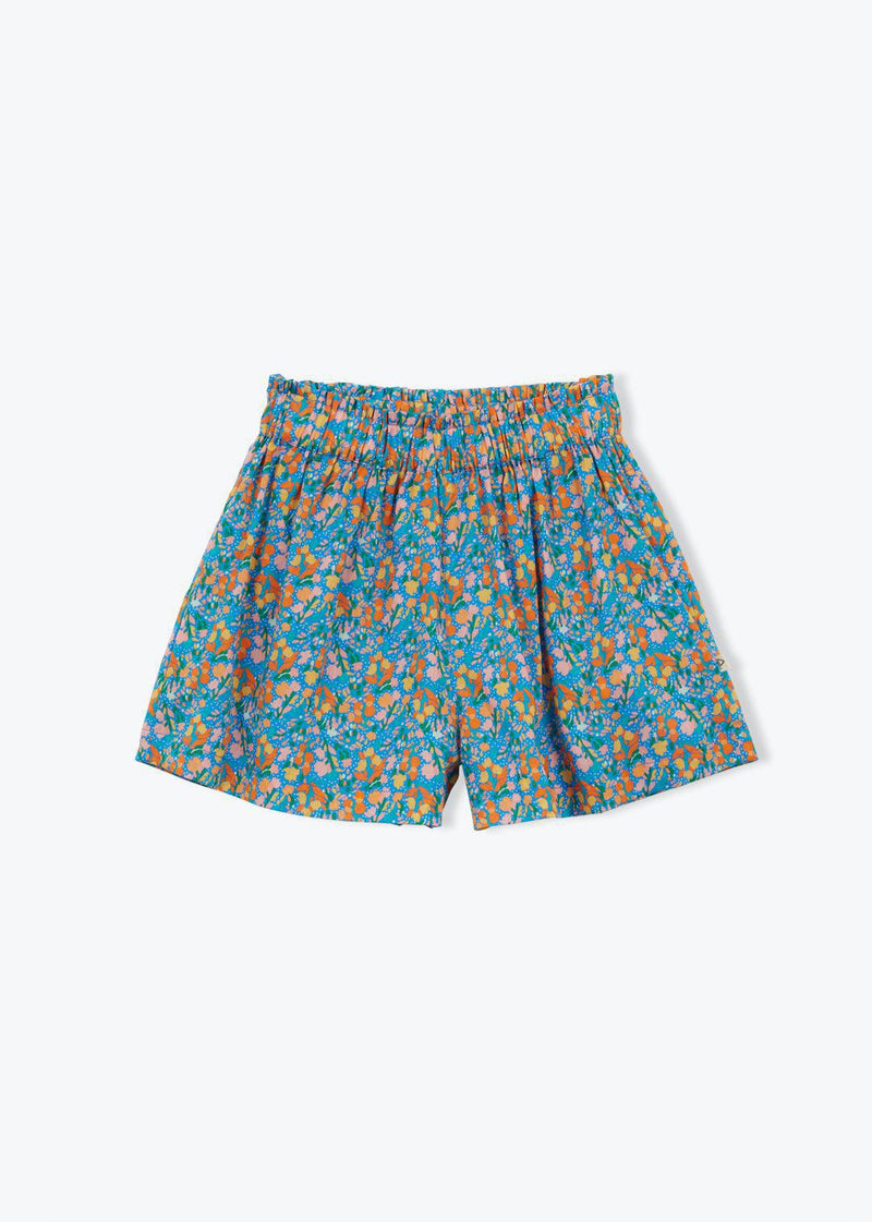 Arsène et les pipelettes Shorts Fraise Flowers Blue