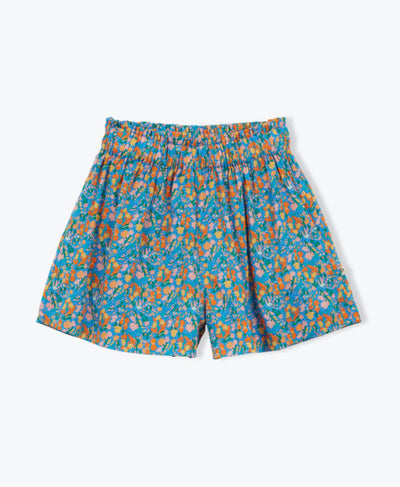 Arsène et les pipelettes Shorts Fraise Flowers Blue