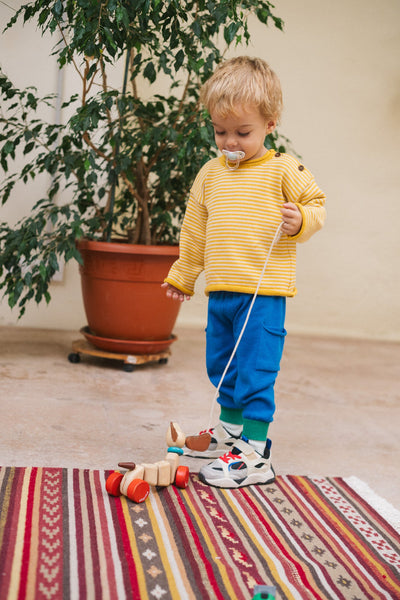 Bayiri Baby Froggy Baggy Pants Galaxy Blue & Green Ankle