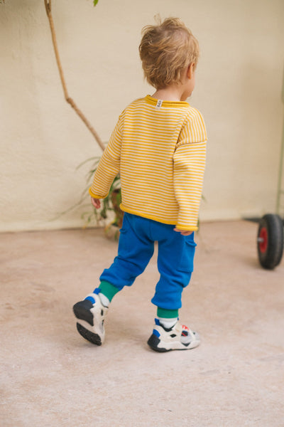 Bayiri Baby Froggy Baggy Pants Galaxy Blue & Green Ankle